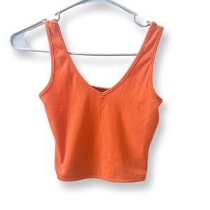 Neon orange tank top